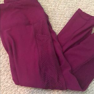 Purplish/pink workout Capri pants